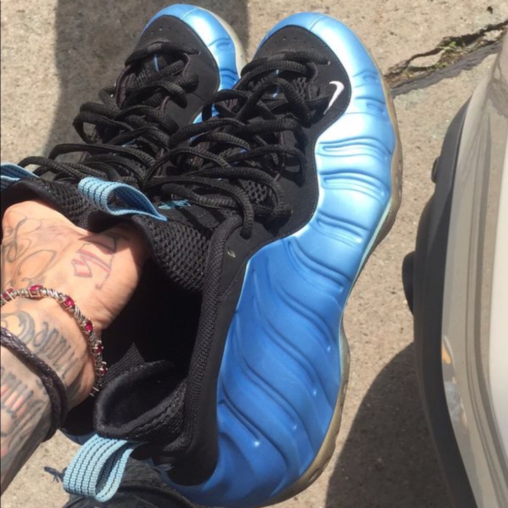 AIR FOAMPOSITE ONE X DK NEON ROYAL BLUE